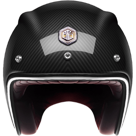 Мотошлем Guang Open Face Charbon Glossy