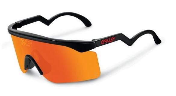 Oakley Razor Blades Black w Fire