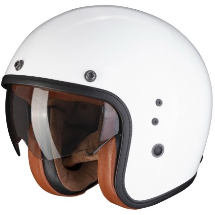 Мотошлем Scorpion Exo Belfast Evo Luxe, цвет Белый