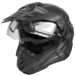 Шлем для снегохода FXR Torque X Evo Helmet w/ Elec (визор с подогревом и солнцезащитными очками) Black Ops