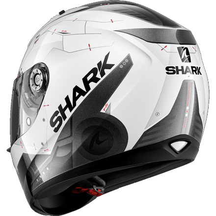  Мотошлем Shark Ridill 1.2 Mecca White/Black/Red