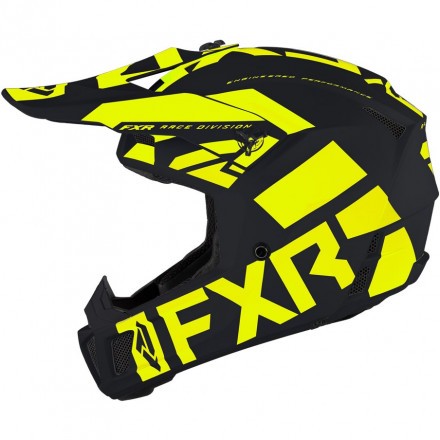 Шлем FXR Clutch Evo Le.5 Black HiVis D-ring