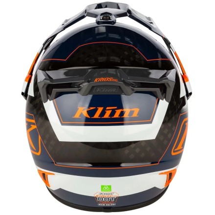 Мотошлем KLIM Krios Pro, цвет Gloss Black Striking Orange Petrol
