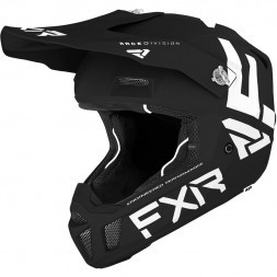 Шлем FXR Clutch CX Black White D-ring 