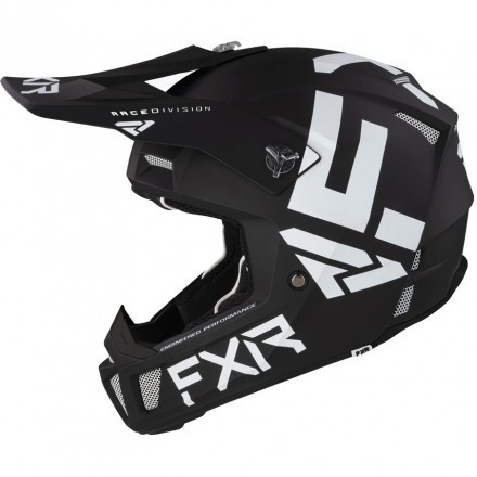 Шлем FXR Clutch CX Black White D-ring 