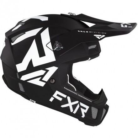 Шлем FXR Clutch CX Black White D-ring 