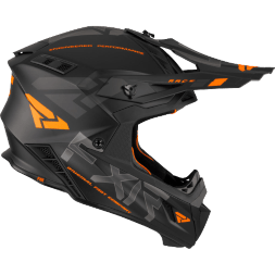 Шлем FXR Helium Race Div Black/Orange D-ring