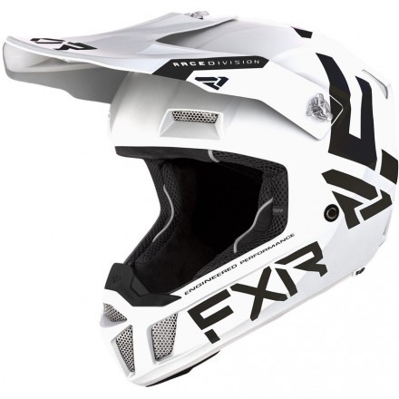 Шлем FXR Clutch CX White Black D-ring  