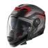 Мотошлем Nolan N70-2 GT Switchback N-Com 058 Flat Black/Anthracite/Red