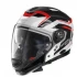 Мотошлем Nolan N70-2 GT Switchback N-Com 060 Metal White/Black/Red 
