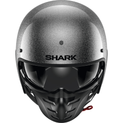 Мотошлем Shark S-Drak Fiber Blank Glitter Silver