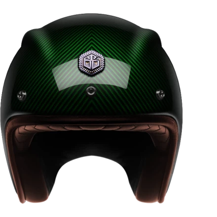 Мотошлем Guang Open Face Emerald Glossy