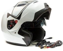 Снегоходный Шлем Модуляр GSB G-339 Snow White Glossy 