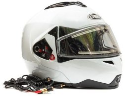 Снегоходный Шлем Модуляр GSB G-339 Snow White Glossy 