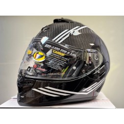 Мотошлем Scorpion Exo-1400 Evo II Carbon Air Reika, цвет Черный/Белый