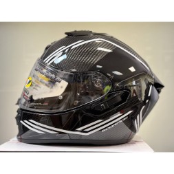 Мотошлем Scorpion Exo-1400 Evo II Carbon Air Reika, цвет Черный/Белый