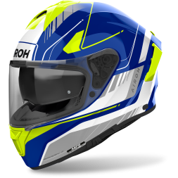 Шлем AIROH Spark 2 Chrono Blue/Yellow Gloss