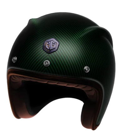 Мотошлем Guang Open Face Emerald Matte