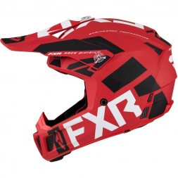 Шлем FXR Clutch Evo LE Red/White/Black D-ring