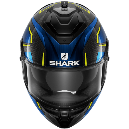 Мотошлем Shark Spartan GT Carbon Kromium, цвет Черный/Синий 