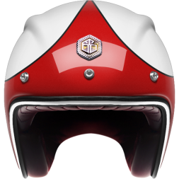 Мотошлем Guang Open Face Speedrun V.1 (Red &amp; White)