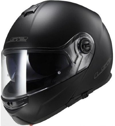Мотошлем LS2 FF325 Strobe Electric SNOW Solid снегоходный черный матовый
