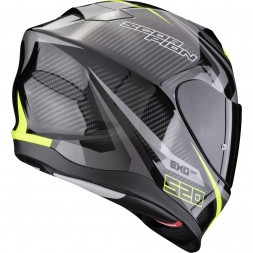 Мотошлем Scorpion Exo-520 Evo Air Terra, Черный/Серебристый/Желтый