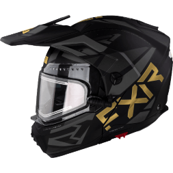 Шлем FXR Maverick X Black/Gold с подогревом 