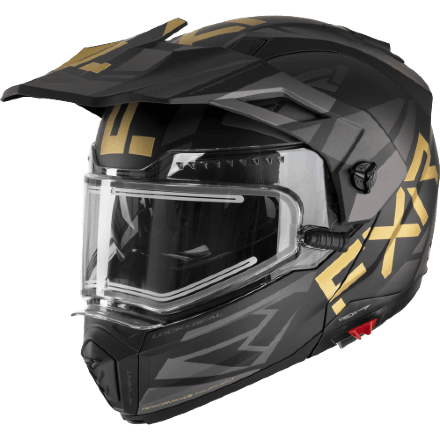 Шлем FXR Maverick X Black/Gold с подогревом 