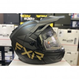 Шлем FXR Maverick X Black/Gold с подогревом 