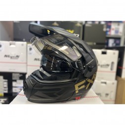 Шлем FXR Maverick X Black/Gold с подогревом 