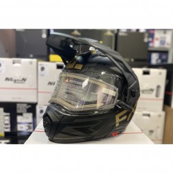 Шлем FXR Maverick X Black/Gold с подогревом 