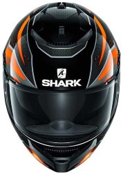 Мотошлем Shark Spartan Antheon, цвет Черный/Оранжевый