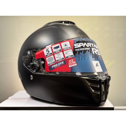 Мотошлем Shark Spartan Rs Blank, цвет Черный Матовый