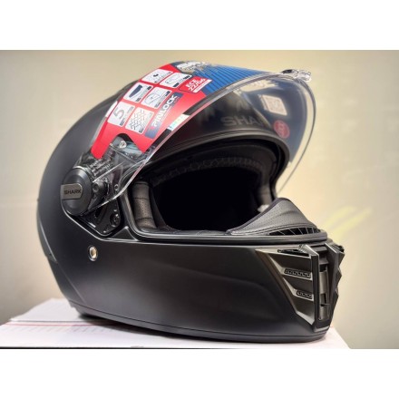 Мотошлем Shark Spartan Rs Blank, цвет Черный Матовый