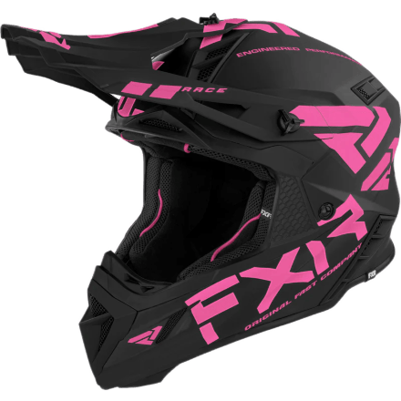 Шлем FXR Helium Race Div W/Auto Buckle Black/Elec Pink