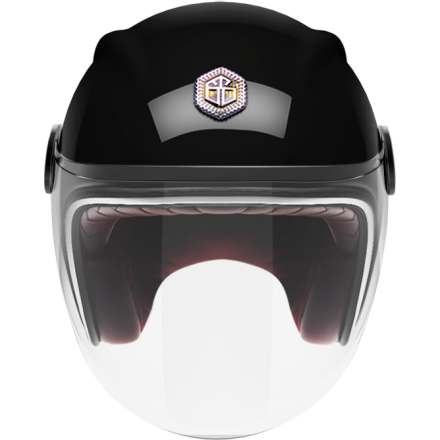 Мотошлем Guang Jet Hématite Glossy