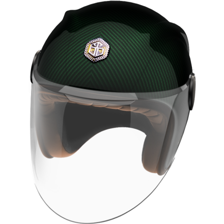 Мотошлем Guang Jet Emerald Glossy