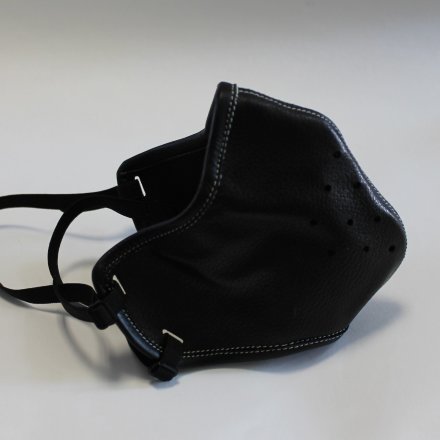 Маска кожаная Baruffaldi Hector Tic Face Mask Black