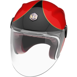 Мотошлем Guang Jet Speedrun V.1 (Black &amp; Red)