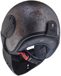 Мотошлем Caberg Jet Ghost Rusty, цвет Серебристый Матовый/Коричневый Матовый