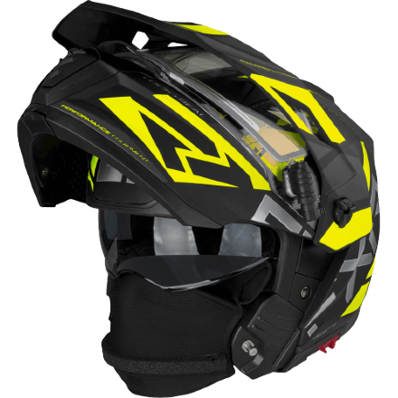 Шлем FXR Maverick X Black/Hi Vis  с подогревом 