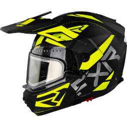 Шлем FXR Maverick X Black/Hi Vis  с подогревом 