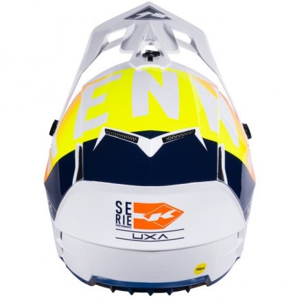 Мотошлем Kenny Performance White Navy Orange