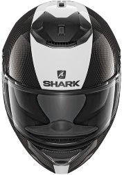 Мотошлем Shark Spartan Carbon, цвет Карбон/Белый/Серый