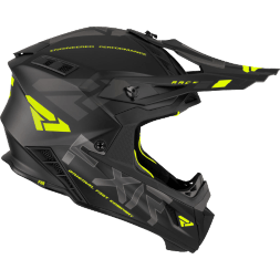 Шлем FXR Helium Race Div Black/Hi Vis Quick Release