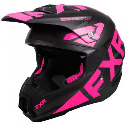 Шлем FXR Torque Team Black Pink Quick Release