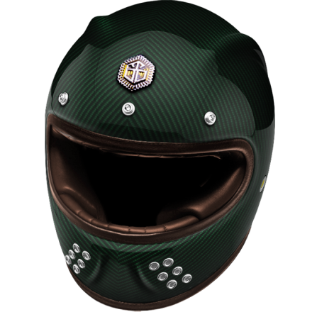 Мотошлем Guang Full Face Emerald Glossy