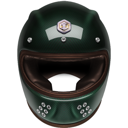 Мотошлем Guang Full Face Emerald Glossy