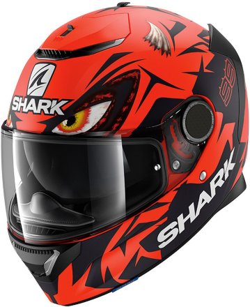 Мотошлем Shark Spartan 1.2 Lorenzo MAT GP, цвет Красный/Черный